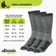 thumbnail image 4 of Calcetines de senderismo Alvada de lana merino térmicos para invierno, 3 pares, 4 of 6