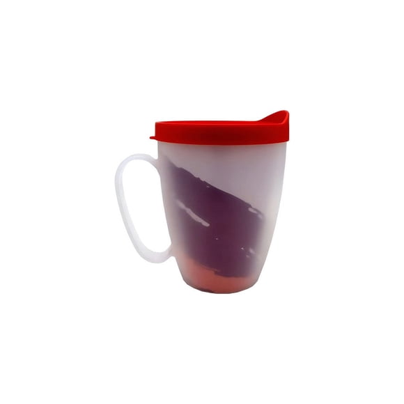 G Vaso Tiska Jan Valdez 473ml Café Té Infsiones Color Rojo