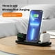thumbnail image 5 of Estación de Carga Inalámbrica Plegable 3 en 1 para iPhone 15 14 13/Samsung S23 22/Apple Watch/AirPods Pro - Base de Carga Rápida y Soporte Dock-Blanco para Samsung, 5 of 10