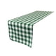 thumbnail image 1 of Table Runner LA Linen, poliéster, 35 x 275 cm, a cuadros, verde y blanco, 1 of 2