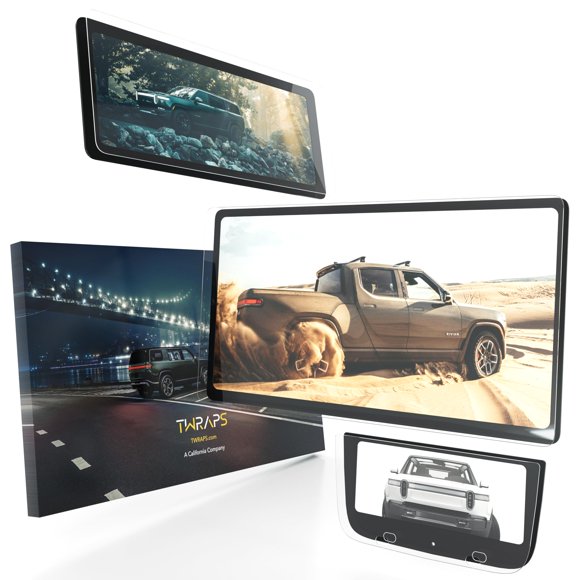 Set de 3 protectores de pantalla TWRAPS para Rivian R1S y R1T