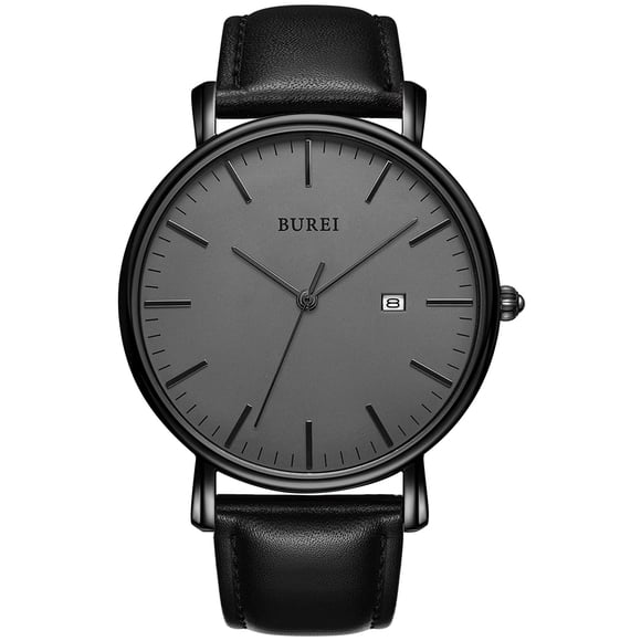 Reloj BUREI Fashion, minimalista, de piel impermeable, 41 mm