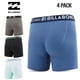 thumbnail image 2 of Calzoncillos bóxer Billabong de microfibra Performance para hombre, paquete de 4, 2 of 6
