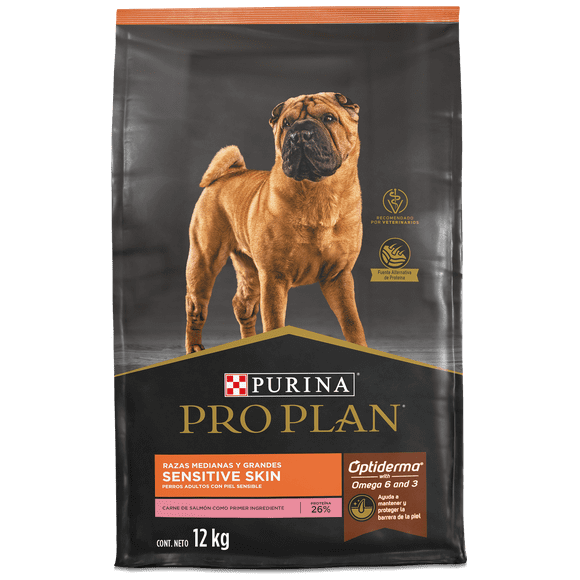 Purina Pro Plan Adulto Raza Mediana y Grande Sensitive Skin Salmon 12 kg