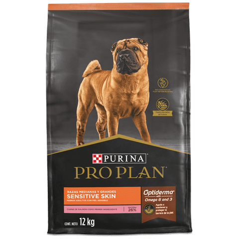 Purina Pro Plan Adulto Raza Mediana Y Grande Sensitive Skin Salmon 12 Kg