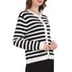 thumbnail image 4 of INSPIRE CHIC Chaquetas de Punto a Rayas para Mujer, Cárdigans Casuales de Manga Larga, Talla XL, Negro, 4 of 4