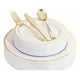 thumbnail image 1 of Platos Desechables Elegantes Fiesta 10 Personas 50 Pcs, 1 of 3