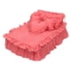 thumbnail image 2 of 1/6 Cama De Casa De Mu?ecas Exquisita Para Dormir Para La Escena De La Vida Del Dormitorio Rosa Decorativa, 2 of 5