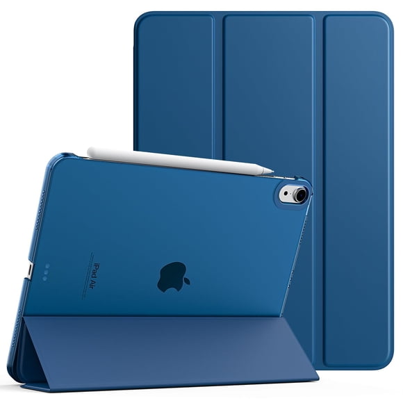 Funda TimoVo para iPad Air de 11 pulgadas, parte trasera translúcida, azul abismo