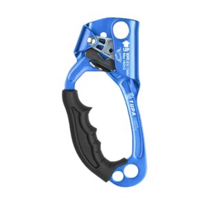 Magideal - Ascensor Manual Para Escalada, Ascensor Para Mano Izquierda, Equipo De Rapel Para Arboristas Y Escaladores De Árboles, Abrazadera De Cuerda Para Cuerd