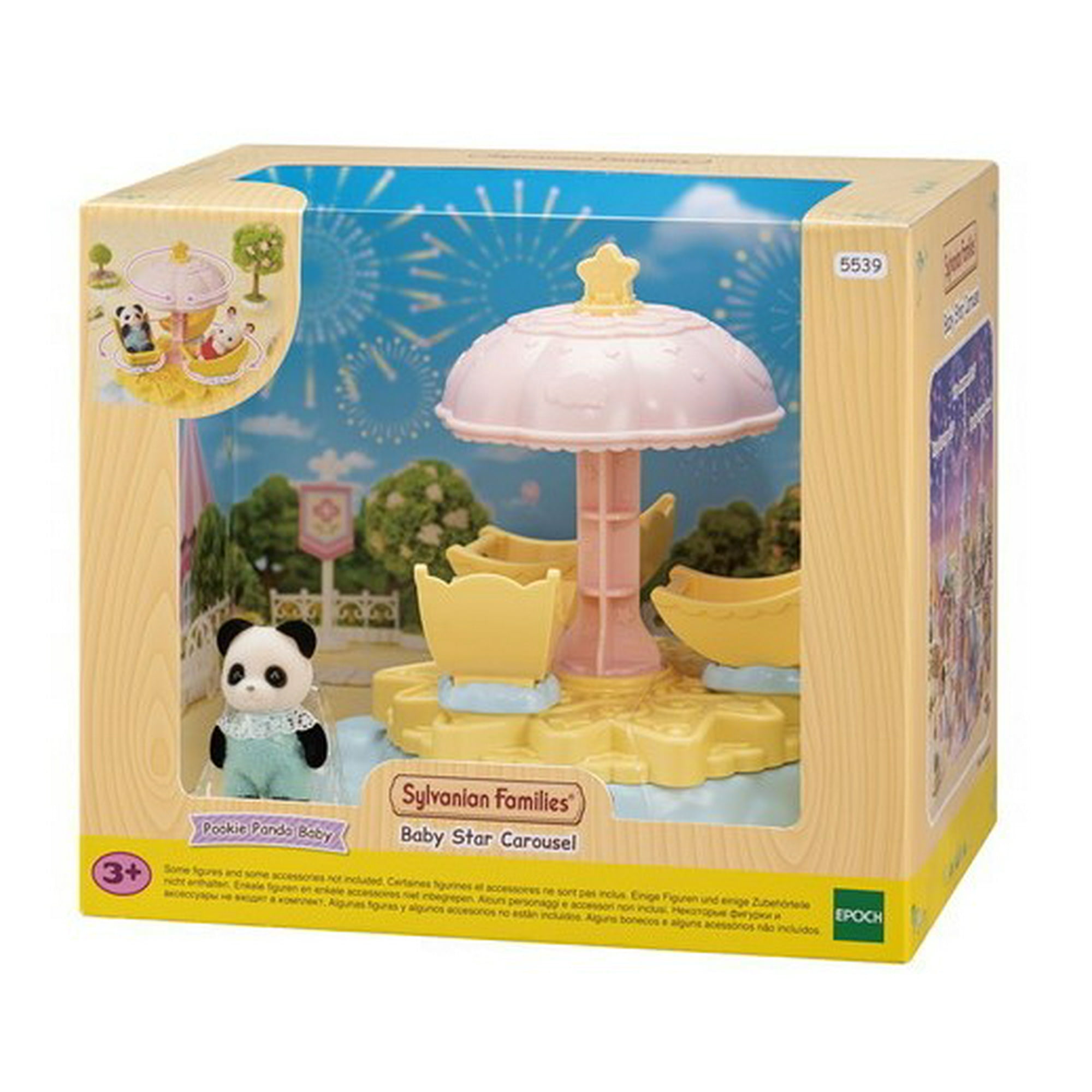 Sylvanian Family - Pequeño Carrusel Incluye Figura Bebe Panda