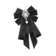 thumbnail image 3 of Broche De Lazo De Cinta, Lazo, Pajarita, Elegante, Para Traje, Camisa, Blusa, Color Negro, 3 of 5