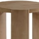 thumbnail image 2 of Mesa lateral redonda Benzara Timore de 50 cm, madera con acabado roble café, 2 of 6