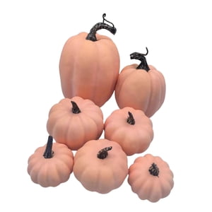 Bothyi - Juego De 7 Calabazas Artificiales De Espuma Para Decoración De Halloween, Centros De Mesa Y Fiestas.