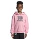 thumbnail image 1 of Sudadera con capucha Messi para niño, manga larga, polar, rosa candy, talla 4, 1 of 4