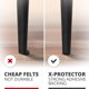 thumbnail image 5 of Almohadillas de fieltro X-Protector para muebles, 48 unidades, 1 pulgada, color negro, 5 of 6