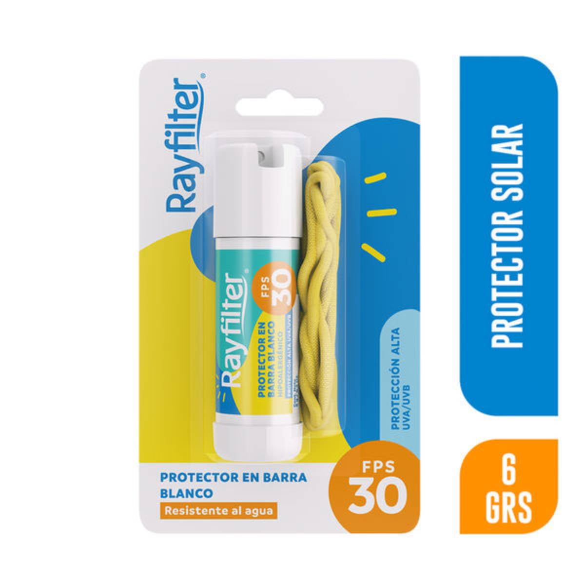 Protector Barra Spf 30 Blanco 6 g Rayfilter