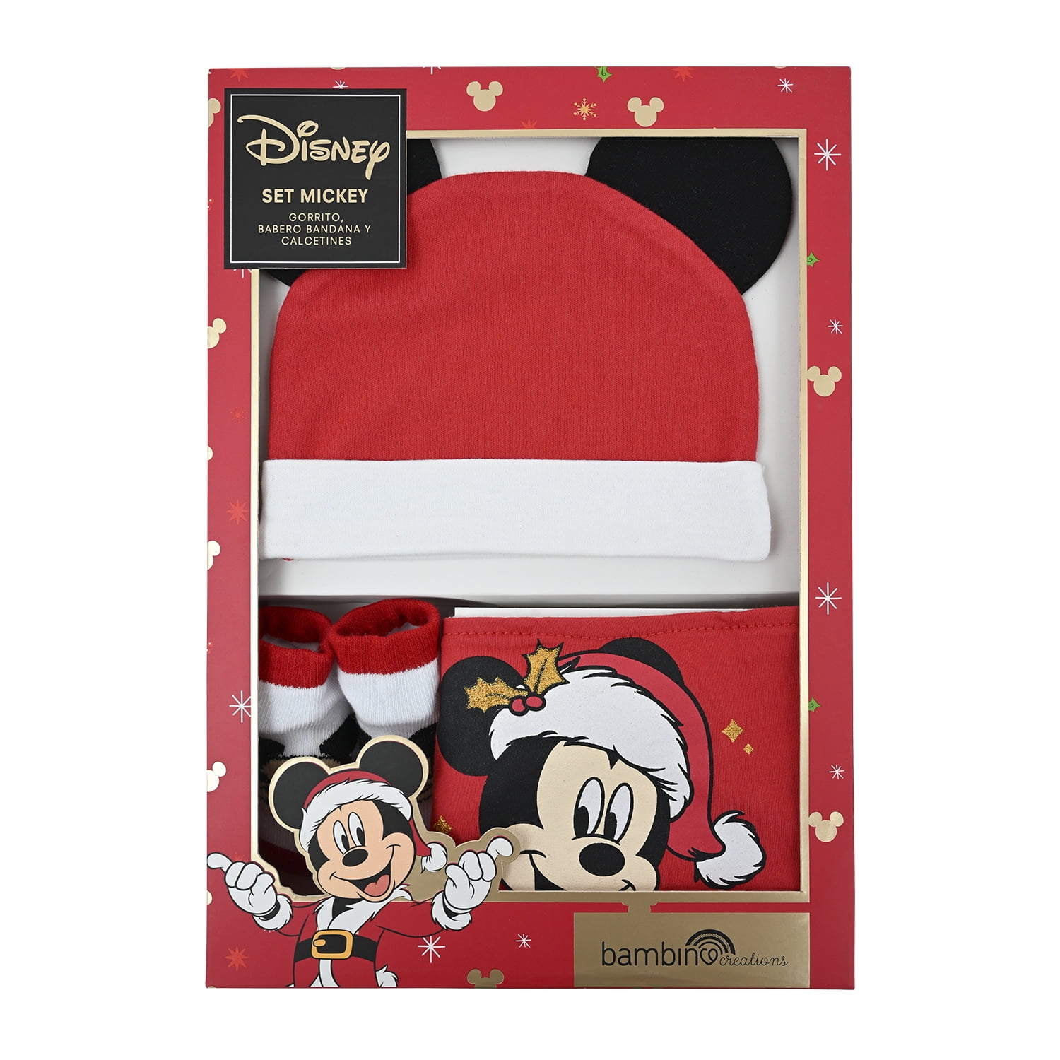 Set 3 Piezas Navidad Mickey Santa Niño