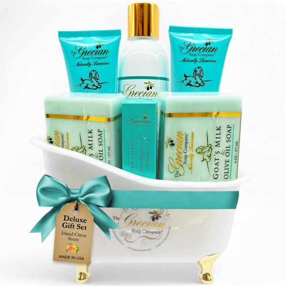 Set de Cuidado de la Piel The Grecian Soap 6 piezas Leche de Cabra y Aceite de Oliva