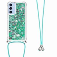 Funda Foxdock Para Samsung Galaxy A26 Con Cuerda Ajustable, Brillo Líquido, Protección Antigolpes Y Lente – Ideal Para Regalo