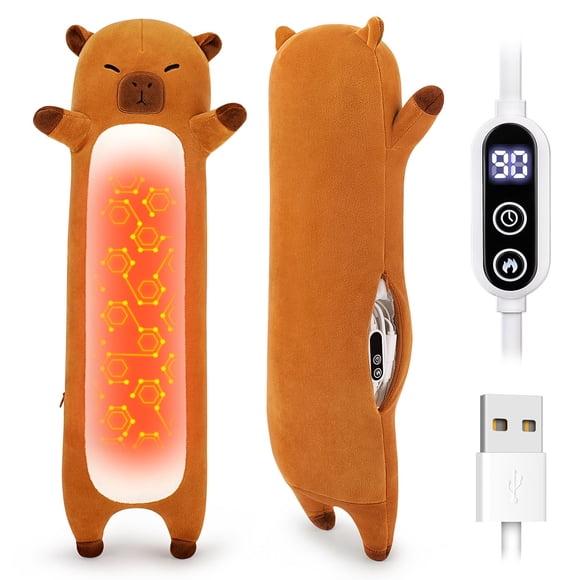 Almohadilla Térmica Sprinqdawin de Peluche Capibara USB 50 cm