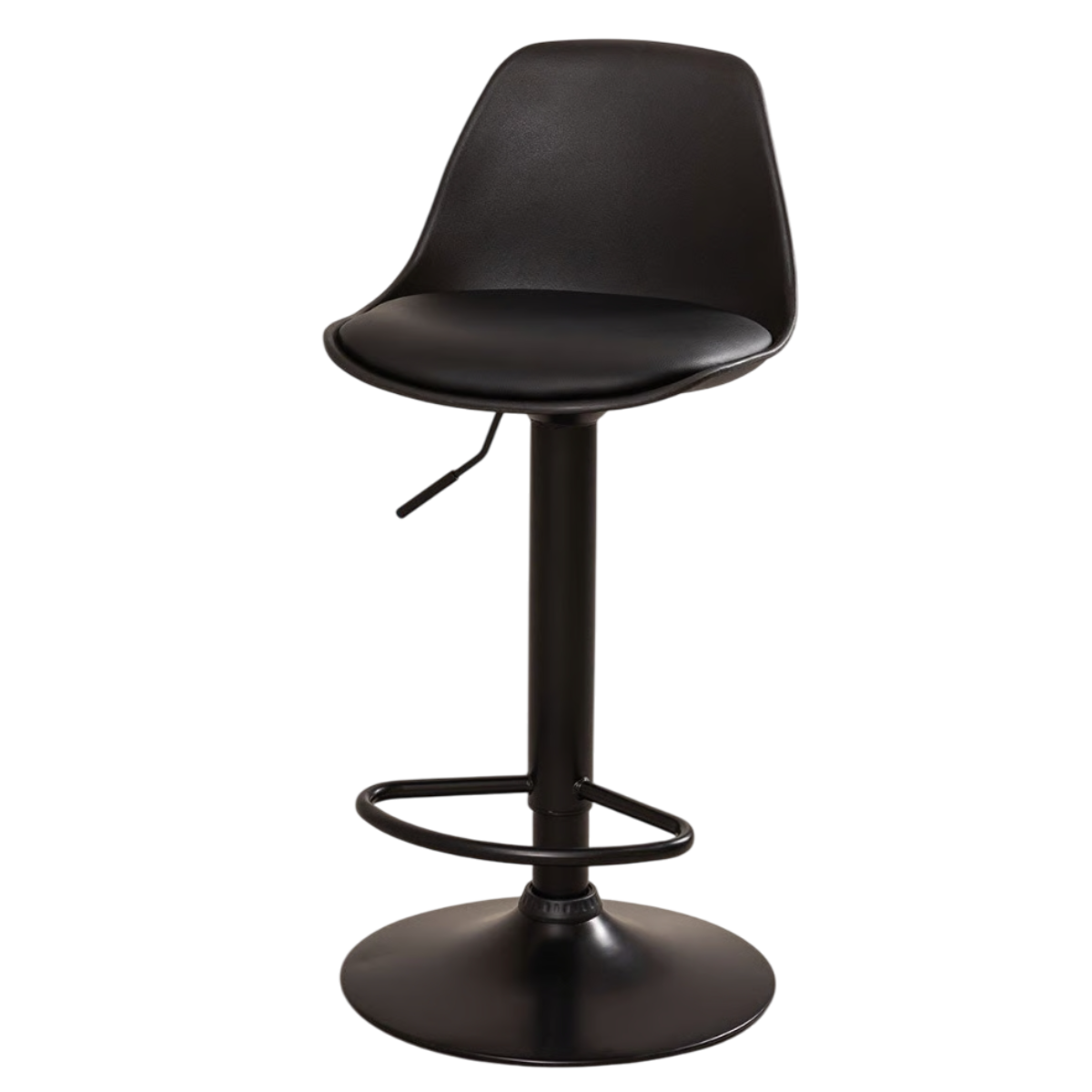 Moboi - Taburete Eames Base Negra Para Cocina O Bar Negro