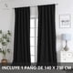 thumbnail image 2 of Cortina 100% Blackout 1 Paño 230 x 140 Lino Termica Roller Az, 2 of 9