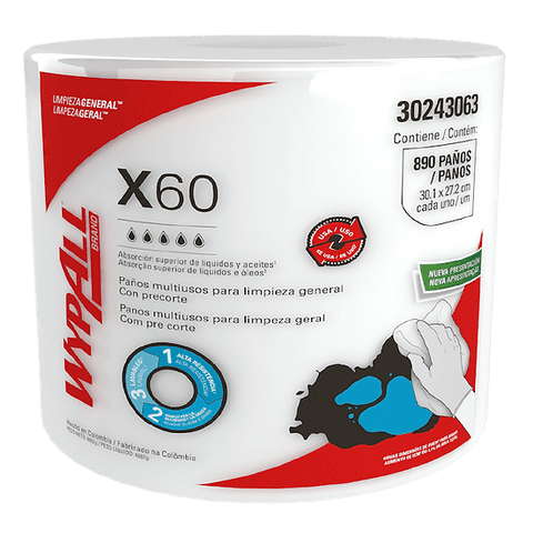 Paño Wypall X-60 Jumbo Roll X 890 Paños