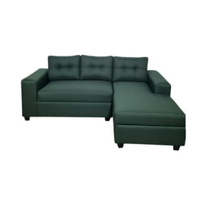 Diseños Valestrini - Sofa Seccional Kristina Lino Verde Divan Derecho