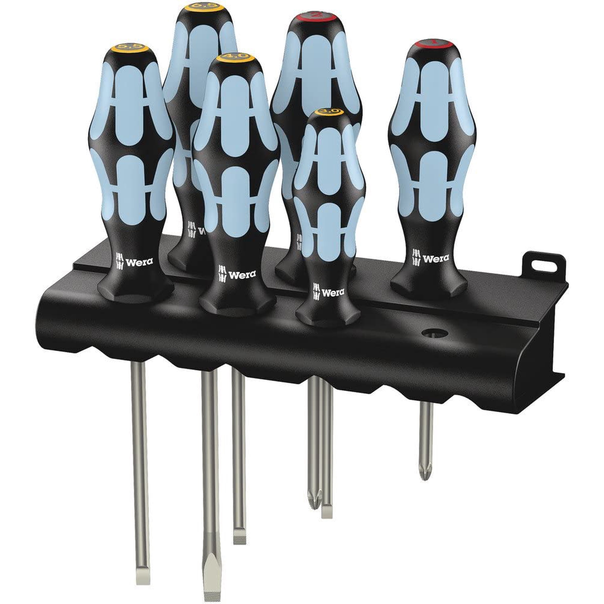 Juego De Destornilladores Wera Kraftform Acero Inoxidable 3334/6 De 6 Piezas