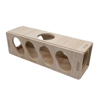Magideal - Cobertizo De De Madera Para Hámster, Montaje Con Incrustaciones De Juguete, Casa De Hámster Hecha A Mano, Multipropósito, 9,8X3,5X3,5 Pulgadas,