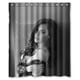 thumbnail image 1 of Cortina de ducha sexy oscura modelo Carlotta Maggiorana, juego de cortinas de baño con ganchos, tamaño 66 x 72 pulgadas, 1 of 3