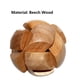 thumbnail image 3 of 1pc Wooden Kongming Lock,3D Ball Brain Teaser Puzzle,Office Release Pressure Puzzle For Adult, Desktop Intelligence Gift For Kids (Football), 3 of 4