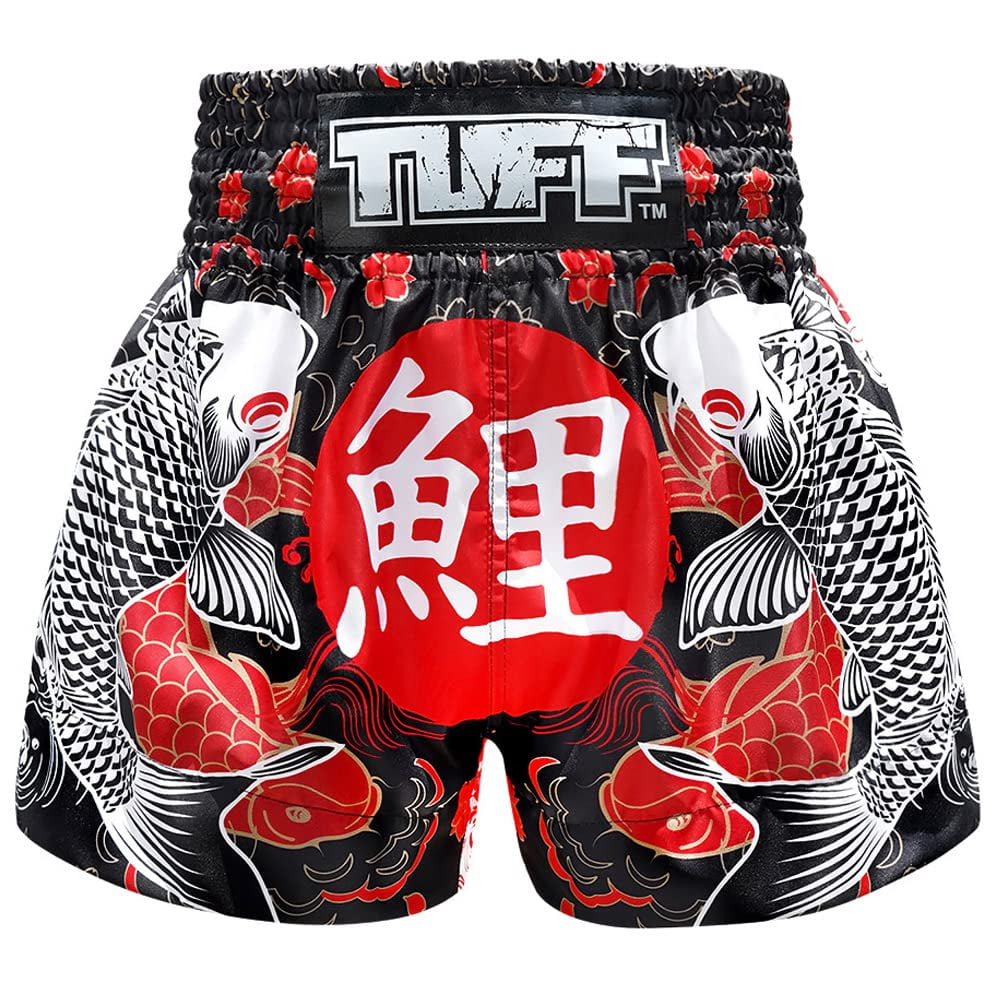Tuffsport - Pantalones Cortos De Boxeo Muay Thai Tuff Tuf-ms638-blk Para