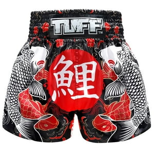 Tuffsport - Pantalones Cortos De Boxeo Muay Thai Tuff Tuf-Ms638-Blk Para