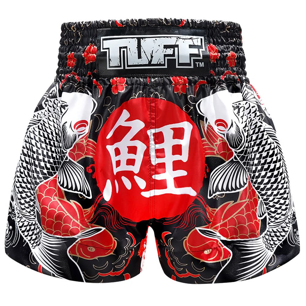 Tuffsport - Pantalones Cortos De Boxeo Muay Thai Tuff Tuf-Ms638-Blk Para