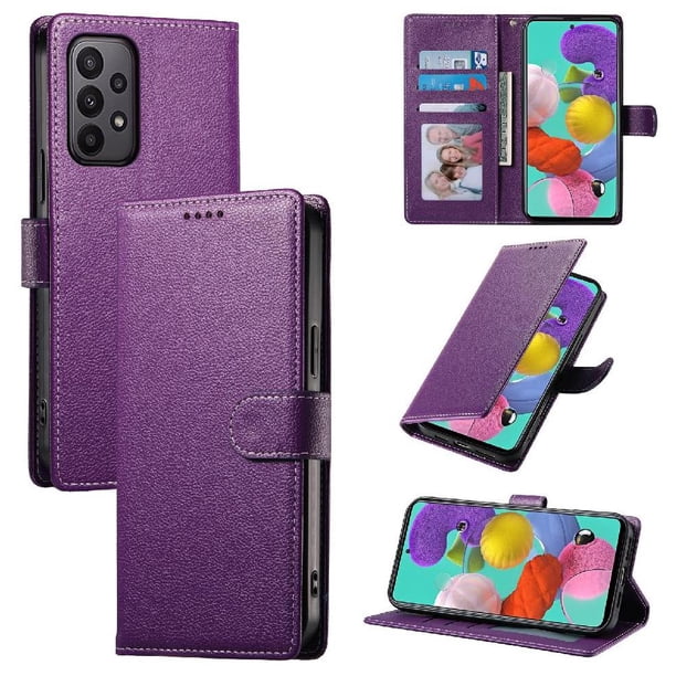 Funda para FOXDOCK Samsung Galaxy M13 4G– Cuero Premium, 3 ranuras para tarjetas, Protección contra impactos