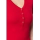 thumbnail image 5 of Top Corto de Punto Henley con Cuello en V y Manga Corta, 5 of 5