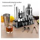thumbnail image 2 of 23 Piezas Cocktail Belug Bartender Kit, Coctelera Profesional Utensilios De Bar, Cocteleras De Cóctel 750 Ml, plata, 2 of 5