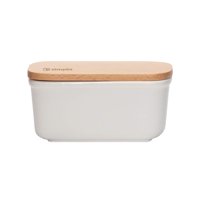 Mantequillero De Cerámica Tapa Bamboo 300 Ml Simplit