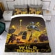 thumbnail image 4 of El Robot Salvaje Conjunto de sábanas temático, trío de piezas, cómodo y amigable con la piel, diseño único, regalo de decoración para el hogar para familiares, amigos y fans,173cm *218cm, 4 of 6