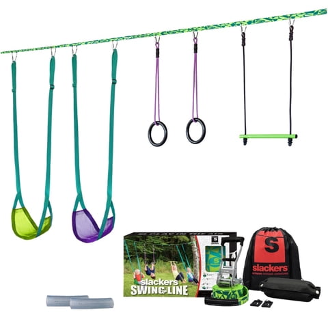 Slackers - Set De Juego Obstáculos Swingline 11 M Swingline 36 Ft 5 Obstacles