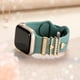 thumbnail image 3 of Correa de reloj DaQin grabada con forma de flor y dijes para Apple, 40 mm, 3 of 3