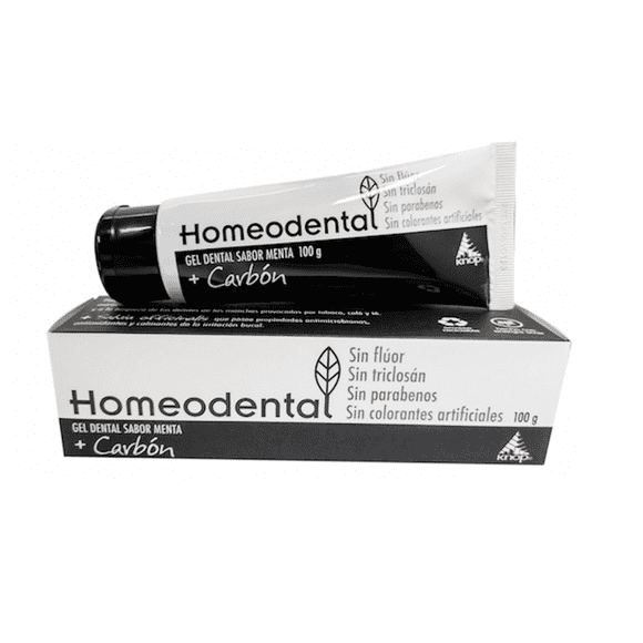 Pasta Dental Gel C/Carbón 100 G, Homeodental