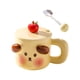 thumbnail image 1 of Taza De Té Novedad Bebida Hotel Hogar Con Cuchara Dormitorio Jugo Taza De Café De Cerámica Perro Amarillo, 1 of 5