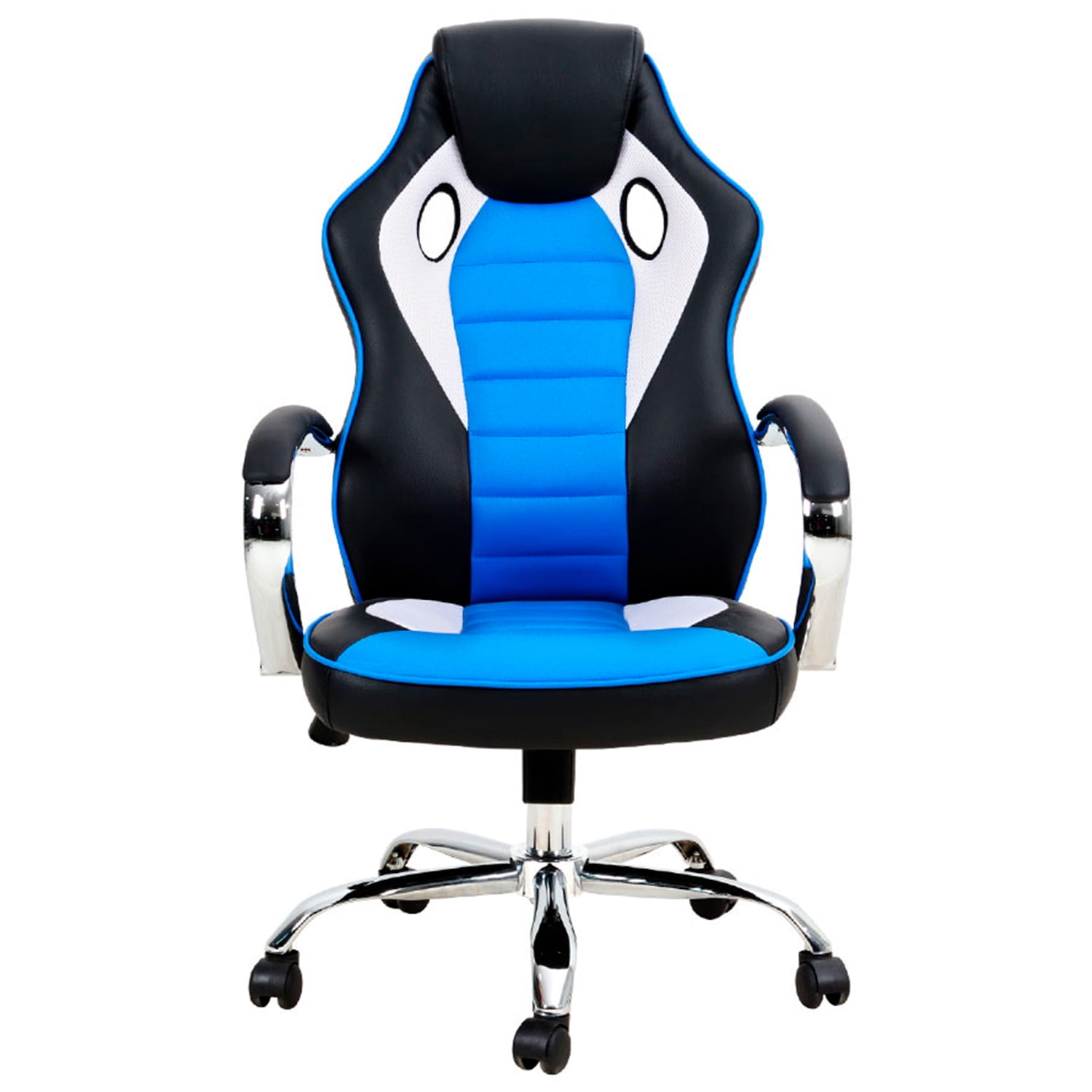 Silla Gamer Nibio Rookie Reclincable Cuero Pu Azul