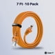 thumbnail image 2 of Cable Ethernet Cat6 Patch De 2 13 M Paquete De 10 Unidades Naranja, 2 of 6