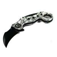 Genérico - Cuchillo Navaja White Kill Zombie Desert Óp. Ae42 Navaja Corta Pluma Cuchillo Cortapluma Stilete Karambit Kerambit