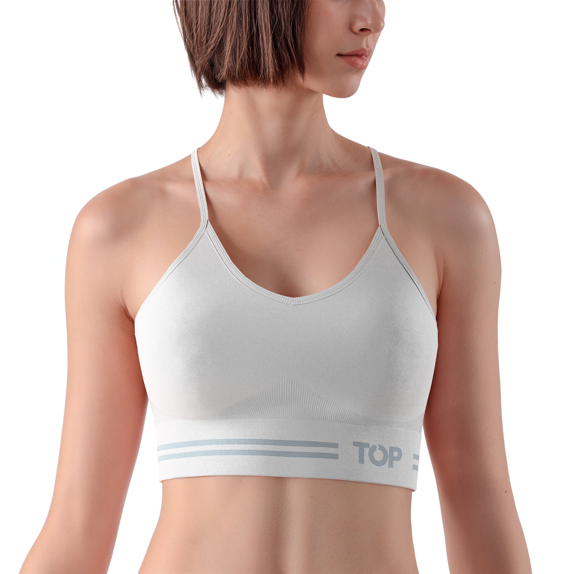Top - Peto Mujer Deportivo Pretina Ancha Microfibra C6