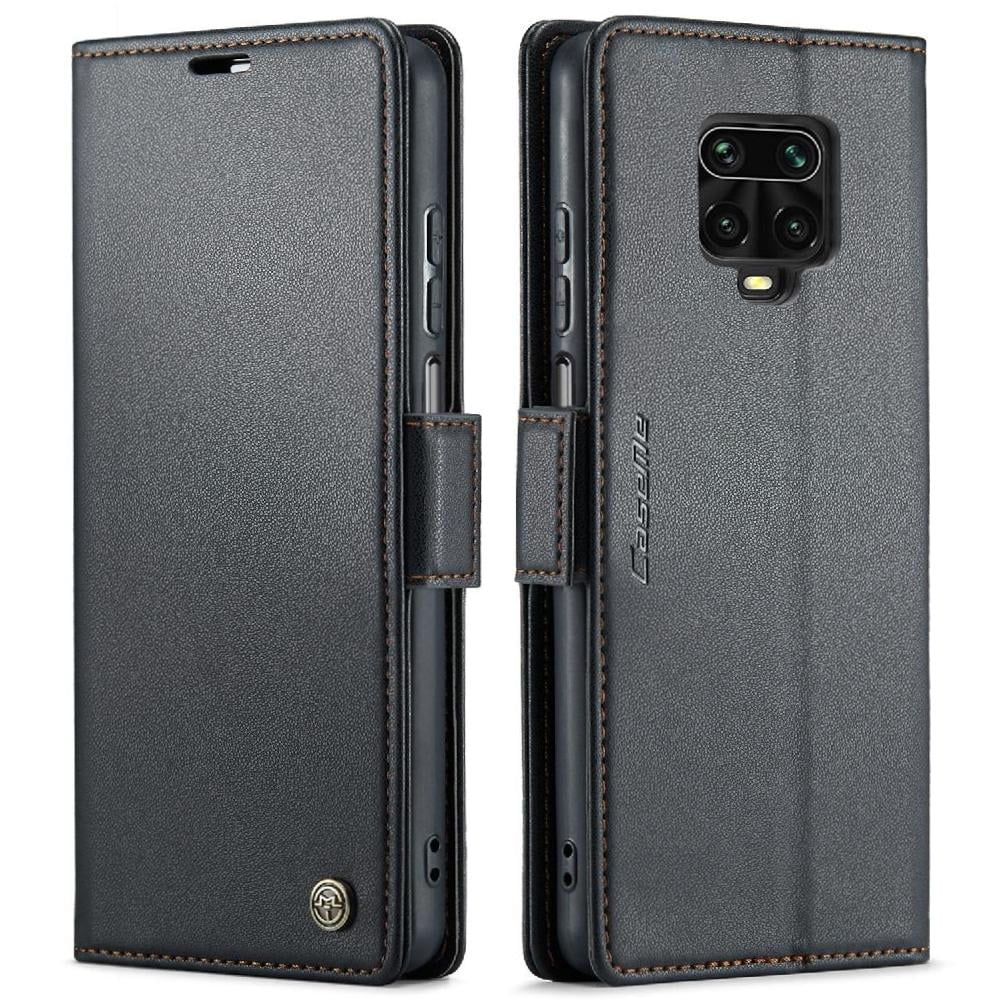 Caseme Tipo Cartera Xiaomi Redmi Note 9s/note 9 Pro Con Cierre Magnético, Rfid, Tarjetero, Soporte, Carga Inalámbrica